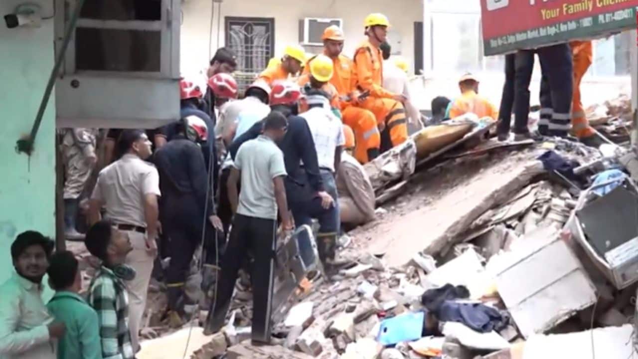 Delhi building collapse: 9 rescued, 3 dead as rescue operation continues in Satya Niketan
