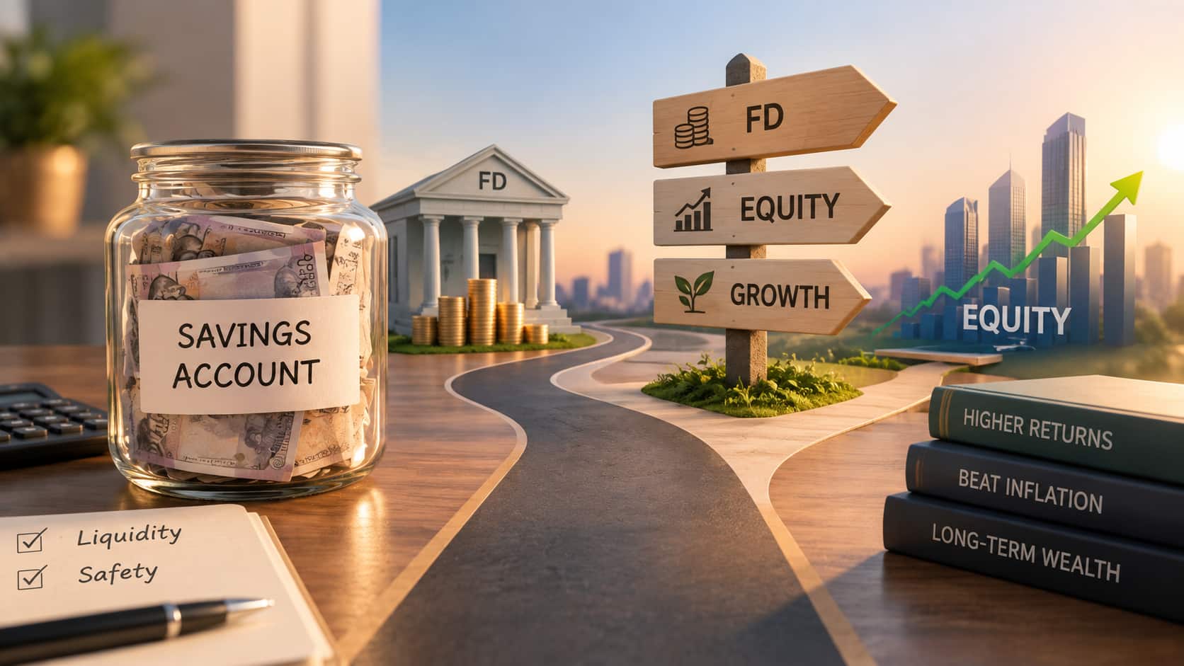 Keeping Rs 15 Lakh in savings account? Expert explains how FDs and equity can help beat inflation