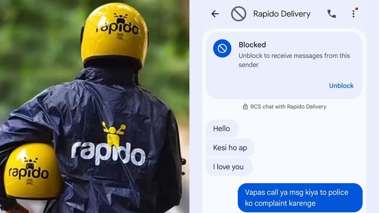 Noida woman says Rapido delivery agent sent her 'I love you' text, company responds