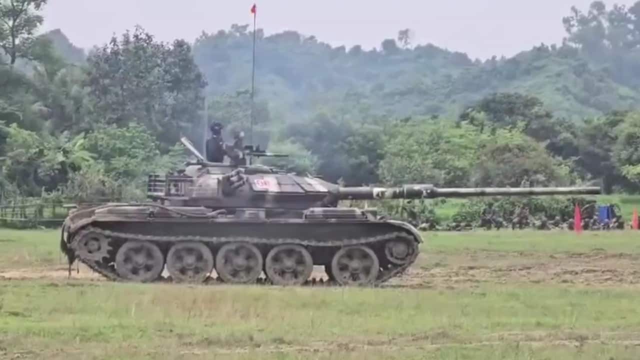 Chinese-origin Type 59 tank explodes during Bangladesh Army drill, 2 killed | Watch