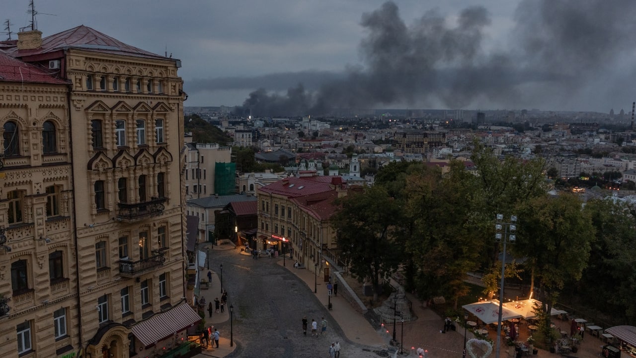 Russia strikes key Kyiv bridge, logistics hub as Moldova says Russian drones violated airspace