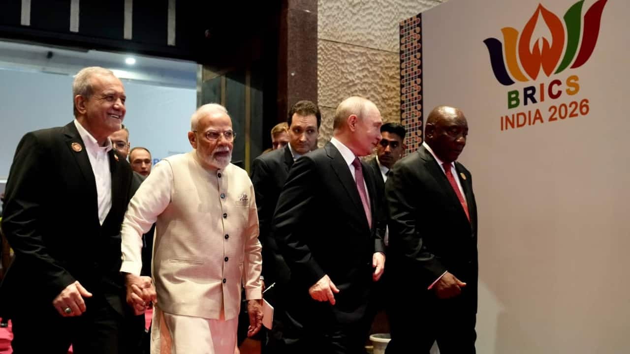 PM Modi holds Iranian President Pezeshkian’s hand, Putin walks beside them: Inside the striking BRICS moment