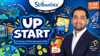 Skillmatics CEO and founder Dhvanil Sheth. Edited via ChatGPT