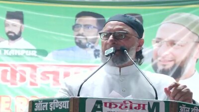 AIMIM chief Asaduddin Owaisi. (Credit: ANI)