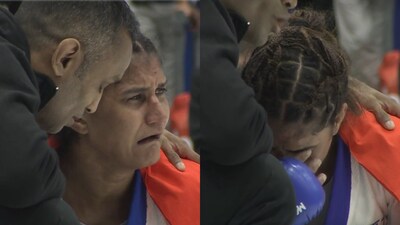 Suchika Tariyal cries inconsolably after her bout