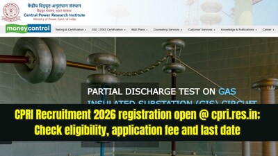 CPRI Recruitment 2026 registration open; Check eligibility, application fee and last date