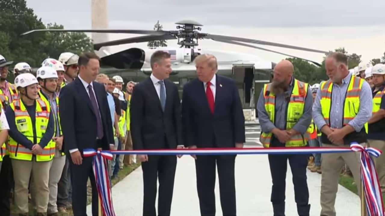 Networks Skip Trump Helipad Event Over CNN Ban