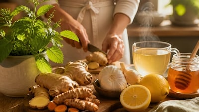 Grow herbs in your balcony garden that help boost your immunity (Picture: AI generated)