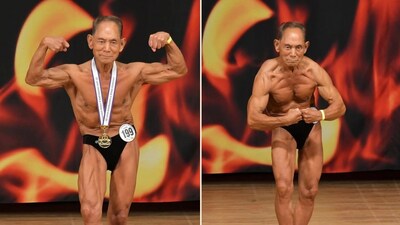 Toshisuke Kanazawa is a 90-year-old bodybuilder from Hiroshima, Japan (Picture: Instagram/@toshisuke.kanazawa)