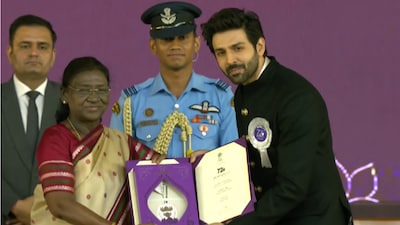 Kartik Aaryan receives Best Actor National Award