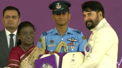 Mammootty receives National Film Award