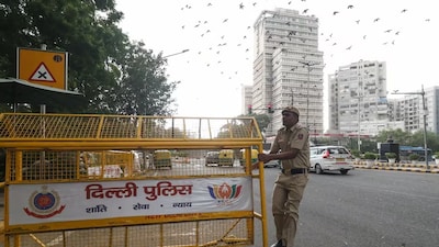 Delhi traffic police. 