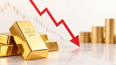 Gold Slips Below $4,300 as Dollar Strengthens, Profit Booking Weighs on Bullion