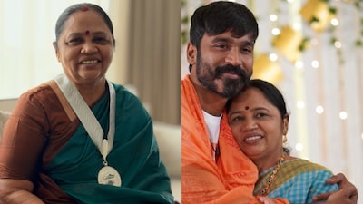Dhanush and mom