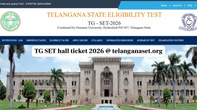 TG SET hall ticket 2026 out today: Download admit card at telanganaset.org