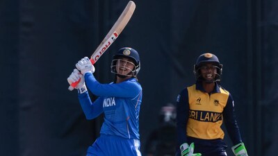 Smriti Mandhana in action at Asian Games women's cricket final against Sri Lanka (AFP Photo)
