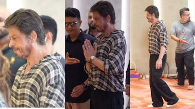 Shah Rukh Khan at Ganpati visit