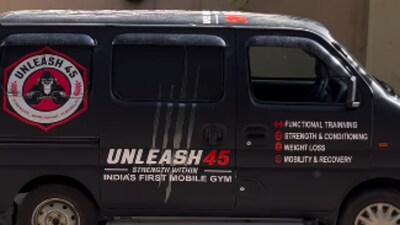 Gym on wheels: How two Bengaluru trainers transformed a Maruti Eeco into a mobile fitness studio with dumbbells, kettlebells and more (Image credit: instagram.com/unleash45official)