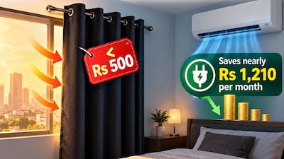 Slash Your AC Bill by Rs 1,200 Monthly with This Simple Curtain Trick!
