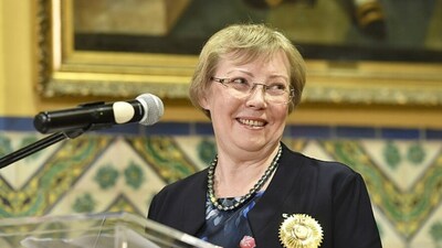 Juliane Koepcke at a ceremony. Image credits: Wikimedia Commons