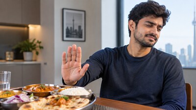 The man clarified that avoiding Indian food at home was his personal approach to improving fitness progress. (AI-generated representative image)