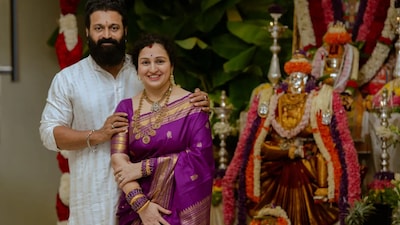 Rishab Shetty and Pragathi Shetty