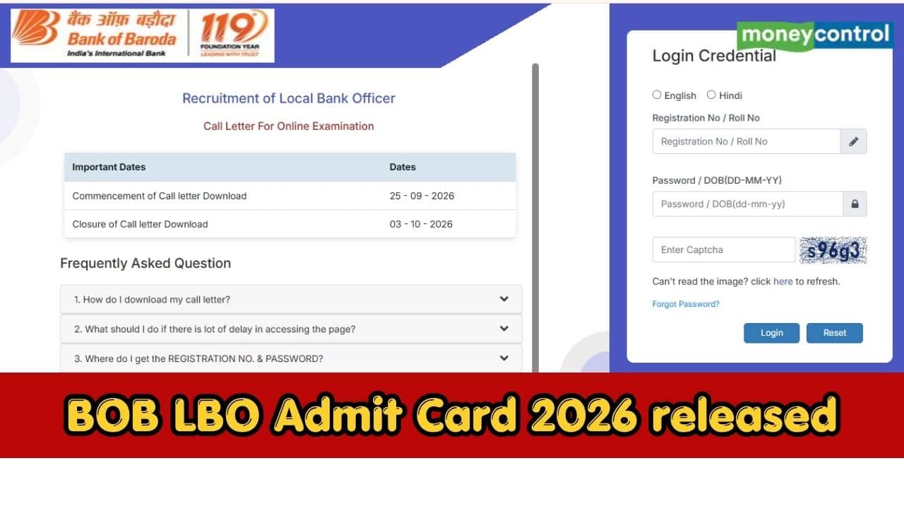 BOB LBO Admit Card 2026 out at bankofbaroda.bank.in; check steps and ...