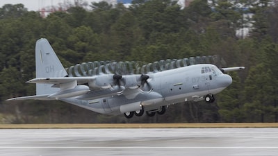 According to Lockheed Martin, the C-130J-30 can carry 60 per cent more passengers, 45 per cent more fully combat-loaded paratroopers and 30 per cent more litter positions for casualty evacuation than the C-390. (Photo: Lockheed Martin official site)