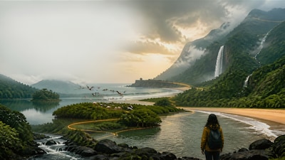 Love being around water but want something different from Goa? These Maharashtra getaways offer lakes, creeks, beaches and waterfalls. (Picture: AI generated) 