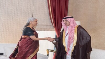 Union Finance Minister N Sitharaman met Saudi Finance Minister Mohammed Al-Jadaan. 