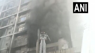 A major fire broke out at the Sangini Hub-2 textile market in Surat’s Saroli on Monday, destroying at least seven shops.