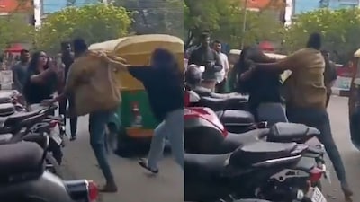 A video recorded by a passerby shows the two women and the auto driver engaged in a heated confrontation that quickly turned physical.