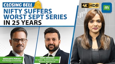 Live: Nifty drops 6% in Sept series; auto worst performer | Closing Bell