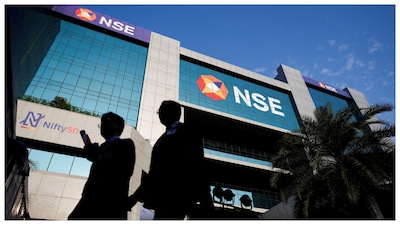 People outside the National Stock Exchange (NSE) in Mumbai. (Courtesy: Reuters photo)