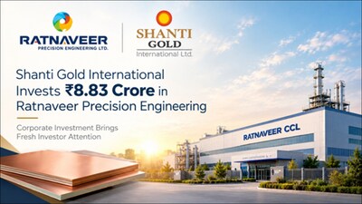 Shanti Gold Invests ’8.83 Crore in Ratnaveer Precision Engineering, Boosting Market Attention