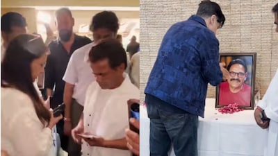 Several of Mushtaq Khan’s friends and colleagues from the film industry also came to offer their condolences to the family. (Image credit: Instagram)