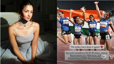 The actress took to her Instagram Story to congratulate Kiran Pahal, Poovamma Machettira, Prachi Choudhary and Vithya Ramraj following their impressive victory on Tuesday, September 29.(Image credit: Instagram/aliabhatt)


