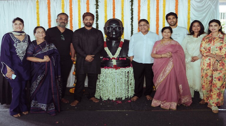 Allu Arjun inaugurates new office ‘ICONZA’ on grandfather Allu ...