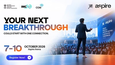 IMC 2026 will be held from 7–10 October at Yashobhoomi Convention Centre, New Delhi.
