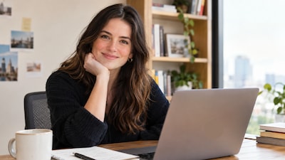 Despite earning six figures from Substack, the woman calls it a side hustle, while ghostwriting remains her primary income. (AI-generated representative image)