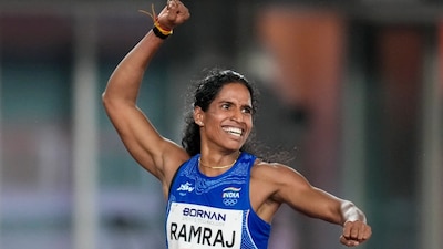 Vithya Ramraj’s emotional story: Father skipped meals to fund her running dreams. (Image: PTI)