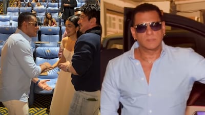 Salman Khan attends Prem Keetanu screening