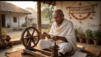 Mahatma Gandhi’s  quote about practice over preaching is a reminder about how values become meaningful only when they appear in everyday actions (Picture: AI generated)