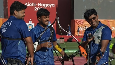 India men's recurve team win silver medal in archery at Asian Games 2026 (Screenshot)