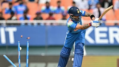 Virat Kohli out for golden duck (AFP Photo)