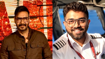 Ajay Devgn and Captain pilot Smit