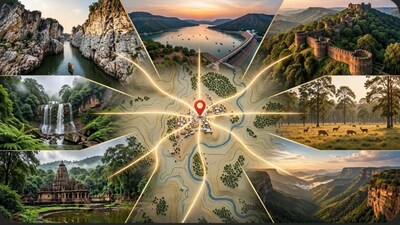 Jabalpur is surrounded by forests, rivers, hills and wildlife escapes, making it an ideal for discovering the beauty of Central India. (Picture: AI generated)