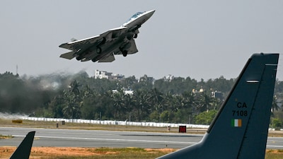 The Su-57 is designed as a multirole fighter capable of engaging air, ground and sea targets. Russia says it can operate in difficult weather and electronic-jamming conditions.