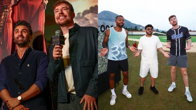The carousel then featured a picture of MrBeast with Ranbir Kapoor from the special Ramayana event.