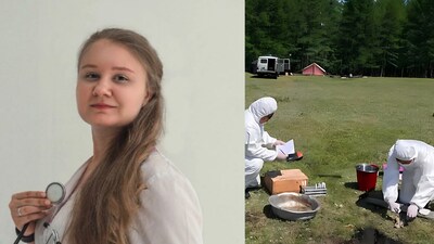 Darya Shipilova who died after severe pneumonia (Image: Irkutsk Anti-Plague Institute)